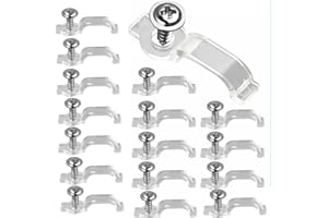 Wasserquelle 100 Sets Transparent Cable Clips Light Strip Clips LED Strip Light Mounting Clips for LED Llight Home Kitchens Big Event and Parties