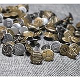 Die Jeansknöpfe hat 2 verschiedliche Größe: 17mm und 20mm (Durchmesser).