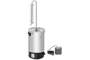 Royal Catering RCAD 20B Water Distiller Water 20 L Stainless Steel (Temeprature Range 30-110 °C, 2000 W, Container Diameter 250 mm)