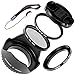 Produktbild LUMOS Zubehör Set mit 49mm Gegenlichtblende UV Filter CPL Polfilter Objektivdeckel Halter und Adapterring für Sony Alpha Kamera Objektiv mit 40,5mm und 49mm Einschraubgewinde / passend zu Sony Alpha 5000 6000 6300 SEL-P1650 16-50 SEL55210 55-210mm