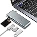 Produktbild USB-C Hub, 5-in-1 Aluminium Type C Hub mit 3 USB 3.0 Ports und SD / TF Kartenleser für Apple MacBook 12 "/ Neu MacBook Pro 13" 15 "(2016/2017) / ChromeBook , Type C-Adapter (Grau)