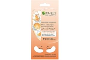 Garnier Skin Active Mask Tissue Mascarilla De Tela Contorno De Ojos Anti-Fatiga Y Anti-Ojeras Con Ácido Hialurónico Y Extracto De Naranja.