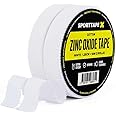 2 Rolls - SPORTTAPE Finger Tape Zinc Oxide Tape - White - 1.25cm x 10m | for Jiu Jitsu, Bouldering, Rock Climbing, BJJ, Crossfit, Rowing, Climbing & Golf | (1 Pack of 2 Rolls)
