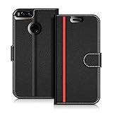 de cuero sintético superior con un interior de microfibra suave que no raya. Esta Funda Cartera Xiaomi Mi A1, también contiene una billetera para las tarjetas, dándole la opción más elegante para llevar su teléfono móvil.