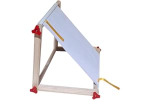 BADIMAN Wooden Cross Stitch Frame Stand Adjustable Height Tabletop Lap Embroidery Hoop Holder with Nut for Needlepoint, Tapestry, Quilting, Solid Wood Craft Support , PP Nut