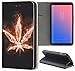 Produktbild Samsung Galaxy S6 Hülle Premium Smart Einseitig Flipcover Hülle Samsung S6 Flip Case Handyhülle Samsung S6 Motiv (363 Hanf Marihuana Pflanze)