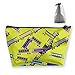 Produktbild Trapezförmige Aufbewahrungstasche Clutch Railway Wagons Pattern Travel Makeup Bags