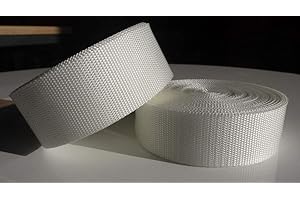 ggm Cinghia in polipropilene da 10 m, larghezza 50 mm, spessore 1,4 mm, colore bianco (UV)