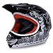 Produktbild Motorradhelm Kinder Cross Helme Sturzhelm Schutzhelm Helm für Motorrad Kinderquad und Crossbike Modell Design 2015 in schwarz (X-Small)
