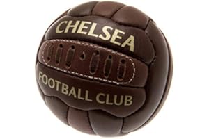 Chelsea F.C. Hy-Pro - Pallone da calcio con licenza ufficiale Heritage, taglia 1, per bambini, marrone, merchandise, da collezione per bambini e adulti