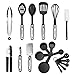 Produktbild NEXGADGET Premium-19-Stücke Sets von Kochgeschirr mit Edelstahl und Nylon Kochen Tools küchenutensilien einschließlich Löffel, Turners, Tongs, Schneebesen , Dosenöffner, Schäler, Schaber, Messbecher und Löffel