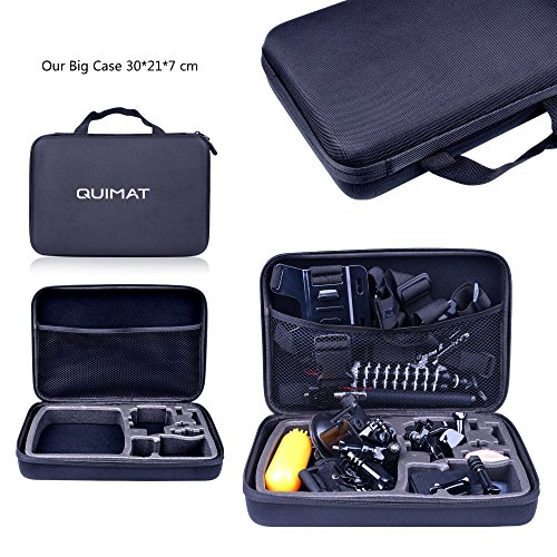 Quimat Zubehör für GoPro 50-In-1 Essentiell Bundle Set für GoPro Session Hero 4/3+/3/2/1 + SJCAM Sj4000 Sj5000 Sj6000/Xiaomi Yi Sport Action Kamera Zubehör Kit - 7