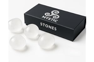 ESSENCIALES Cuarzo Blanco Piedra Natural Selecta – Mystic Stones - Canaliza tranquilidad y equilibrio emocional