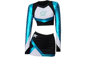 MelangCos Maddy Perez Cosplay Cheerleading Outfit Maddy Cheerleader Kostüm Crop Top Mini Rock Set