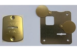 PORTE ITALIANE Mostrina per portoncino blindato dierre atra BRONZO copriserratura DESTRA