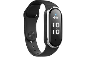 GONIOME Fitpros Ultrasonic Weightloss Smart Watch, Slimwe Ultrasonic Body Shape Wristband, Matteo Ultrasonic Body Shape Wristband, Adjustable Smart Lymph Silicone Sport Bracelet for Anyone (Black)