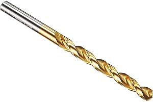 PATIKIL 7,2mm Punta da Trapano, M42 Acciaio ad Alta Velocità al 8% di Cobalto con Gambo Dritto 135° Rivestito in Nitruro di Titanio (TiN) per Acciaio Inossidabile in Metallo Duro - 1 Pezzo