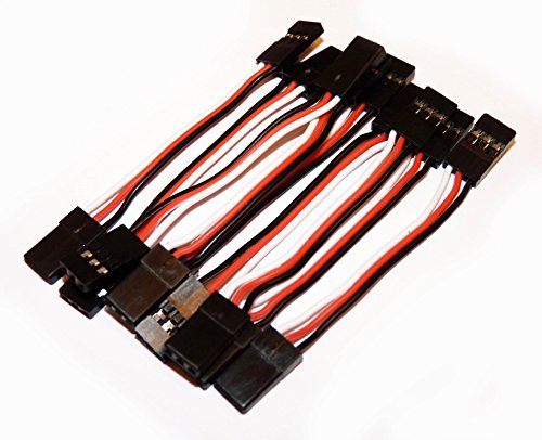 Preisvergleich Produktbild 10 Stück Servo Patchkabel 5cm (2x Stecker)