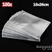 Produktbild Saver 100pcs transluzenten silberne Aluminiumfolie Mylar Ventilsäcke Vakuumierer Package 18x26cm