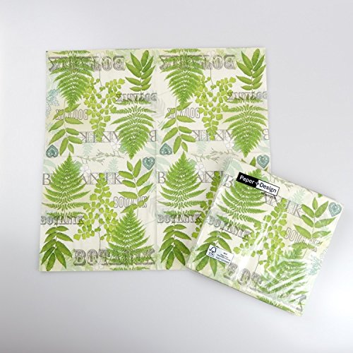 Preisvergleich Produktbild Motivserviette 33x33cm Botanik