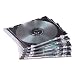 Produktbild Fellowes NEATO Slim Jewel Cases – Clear/Black, 50 Pack – Optical Disc Cases (50 Pack, Black)