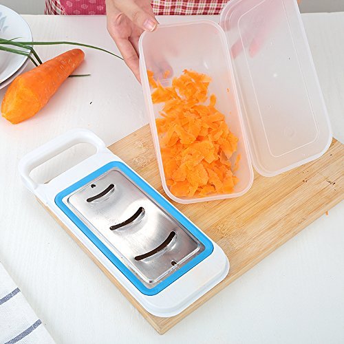 Cisixin 4 Stück Gemüse-Slicer, Reibe-Set Beste für Karotten, Käse etc. - 4