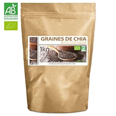 Planète au Naturel Graines de Chia Bio - 1kg (Salvia hispanica)