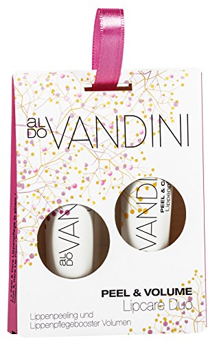 aldoVANDINI Duo Set Lipcare PEEL & VOLUME - vegan & parabenfrei, 1er Pack (1 x 1 Set)
