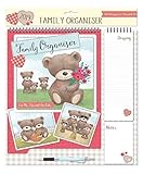 Calendrier familial organisateur 2019, bloc-notes, stylo & liste d’achats - Bear & fleurs