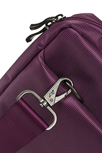 RIVACASE Laptoptasche bis 15.6“ – Kompakte Tasche mit zusätzlich gepolsterten Notebookfach und viel Stauraum – Lila - 4