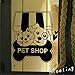 Produktbild Wandaufkleber Kinderzimmer wandaufkleber 3d Shop Glas Fenster Tür Aufkleber Katze Hund Tiernahrung Shop Zeichen Haustier Poster Salon Willkommensschild Shop für Shop