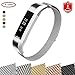 Produktbild FunBand für Fitbit Alta HR und Fitbit Alta Armband,Luxus Milanese Edelstahl Wrist Strap Band Ersatz Armbanduhr Uhrenarmband Schlaufe Armbänder für Fitbit Alta HR und Fitbit Alta Smartwatch