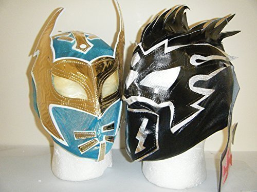 TAG TEAM LUCHA DRAGONS - KALISTO AND SIN CARA CHILDREN MASKS !!! by WRESTLING MASKS UK