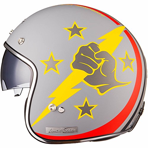 Preisvergleich Produktbild Black Airborne offener Helm, mattgrau