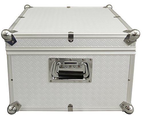 Alukoffer – Optik Aufbewahrungskoffer Vago L in Aluminium-Optik silber 60 Liter - 4