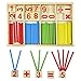 BESTIM INCUK Wooden Number Cards and Counting Rods with Box Educational Toys