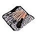 JaneDream Leopard Grain Professional Makeup Brushes Tools Cosmetic 8pcs Brush Set Kit+ Silver Bag