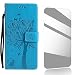 Produktbild LG G7 ThinQ Hülle, Thrion Lederhülle Handyhülle mit [Frei Schutzfolie], Premium PU Tasche Leder Flip Case Cover Schutzhülle für LG G7 ThinQ - Blau