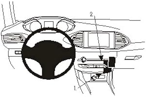 Brodit 854952 Support de Fixation, Montage incliné, Noir