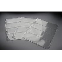 COLLECTOR Hojas A4 Para Billetes | 10 Páginas Con 4 Bolsillos Cada Una | Tamaño De Bolsillo 75x218 Mm | Para álbumes De Coleccionismo | 230x300 Mm