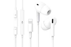 OLKIEQZ Kopfhörer mit Kabel【MFi-Zertifiziert】In Ear Kopfhörer mit Mikrofon und Lautstärkeregelung, HiFi Stereo In-Ear Ohrhörer, Kompatibel mit iPhone 14/14 Pro/13/12/11/Plus/X/8 und iPad