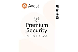 DEISATECH Avast Premium Security 2025, Multidispositivos, 10 dispositivos , 1 Año, Protección antivirus, PC/Mac/Android/iOS
