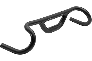 REDSHIFT Top Shelf Handlebar with 50-70mm of built-in Rise for Road, Gravel, Touring, and Commuter Bikes, Aluminum Drop Bar