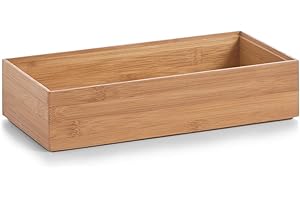 Zeller Present 13333 Boîte de Rangement en Bambou 30 x 15 x 7 cm