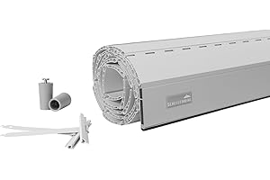 Schellenberg Rolladen Maßanfertigung, PVC Rolladenpanzer, Auswählbar: Breite 50-160 cm, Höhe 100-230 cm, System Mini, Farben Weiß, Grau