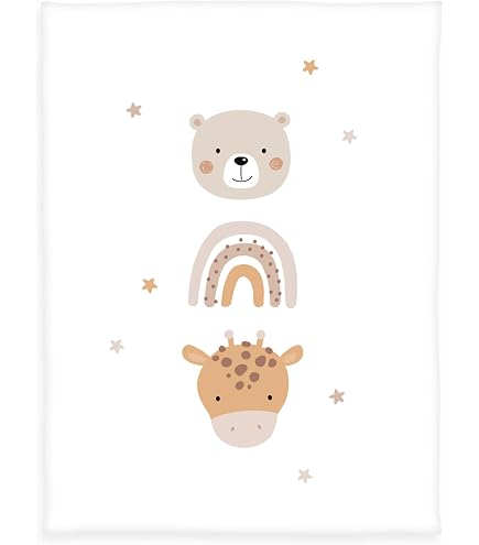 Noukie's Veloudoux Decke – Beige, 100 X 140 Cm, Superweich Für Babys Ab Geburt