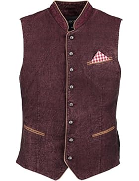 Krüger Buam Trachtweste Platzhirsch Weinrot