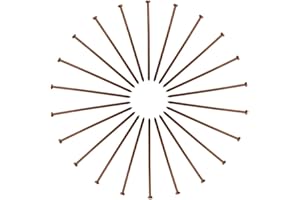 ALTHERISS Lot de 22 clous en Cuivre Massif à Tête Plate - 90mm (2,7 mm Ø) - Clous Idéals pour les Lattes, Toitures, Construction de Bateaux - Haute Qualité & Fabriqué en France