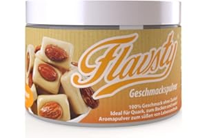 ‎FLAVSTY Flavsty® Geschmackspulver Marzipan - Veganes Geschmackspulver ohne Zucker - Aromapulver - Flavorpowder