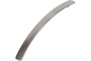 Decoranddecor Bow Polished Brushed Chrome Matt Black Kitchen Bathroom Bedroom Cabinet Door Pull Knobs Drawer Furniture Handles (192mm Hole Center, Brushed Chrome)